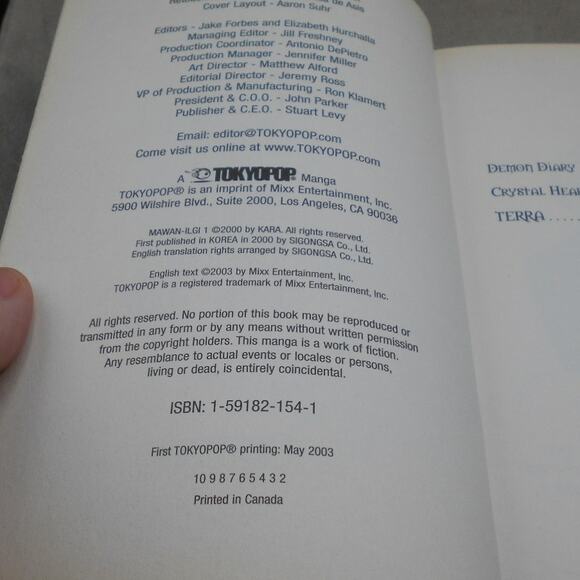 Demon Diary Vol 1 English Manga by Lee Chi-Hyong/Kara Tokyopop 2003 Yaoi - Picture 8 of 8